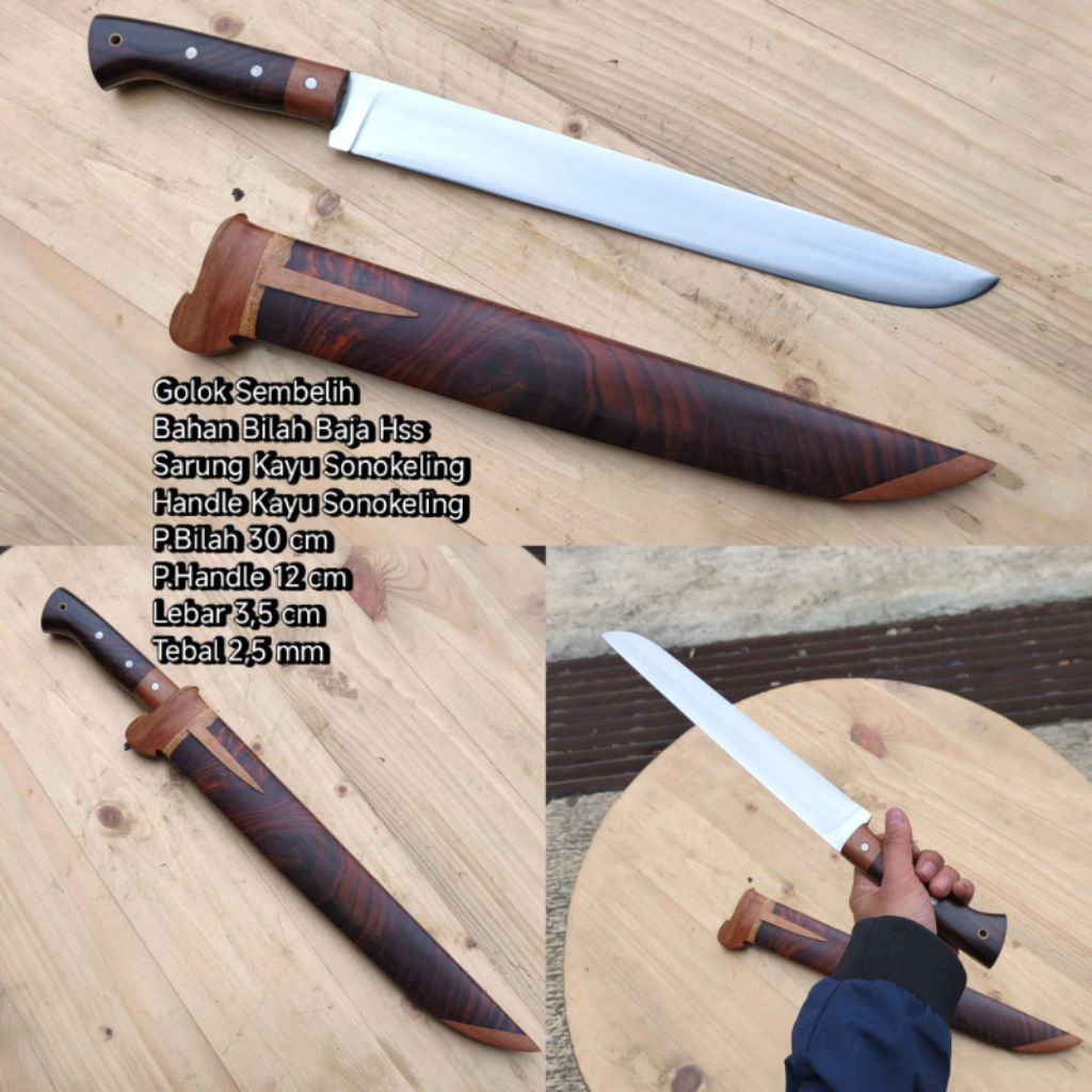 GOLSEM PISAU SEMBELIH BAJA HSS NATURAL