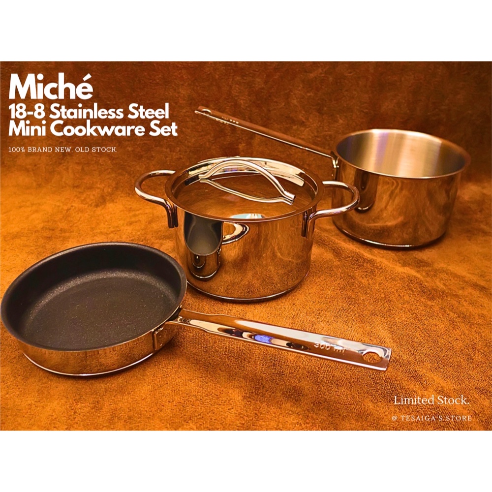 BIMA MICHE Panci Set Stainless. Praktis Bagus Mewah.