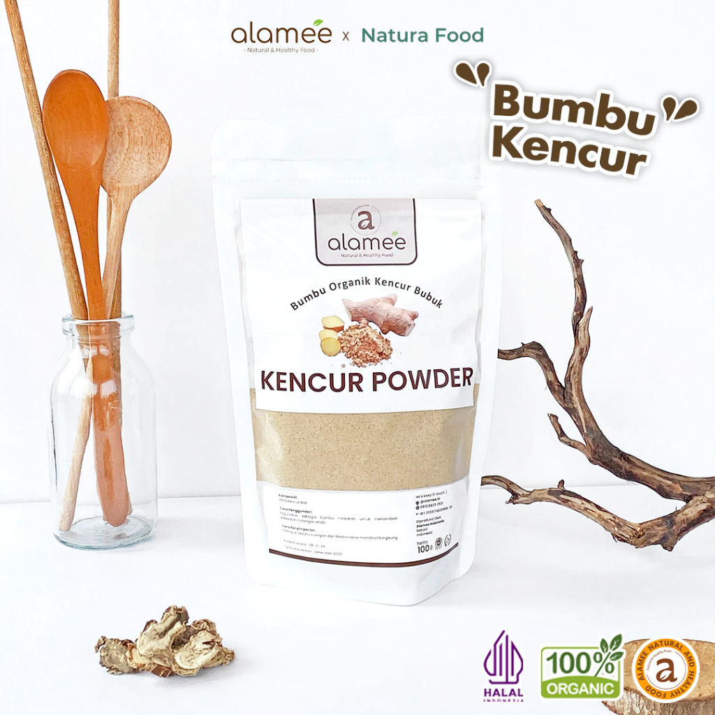 

ALAMEE Bubuk Kencur Murni Bumbu Dapur Organik Asli Seasoning Powder Spice 100 Gram