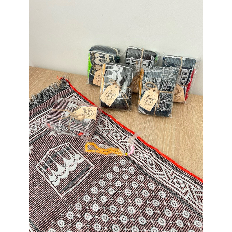 Souvenir Sajadah Travel Kecil 35x60cm | Souvenir Sajadah Travel Haji Umroh