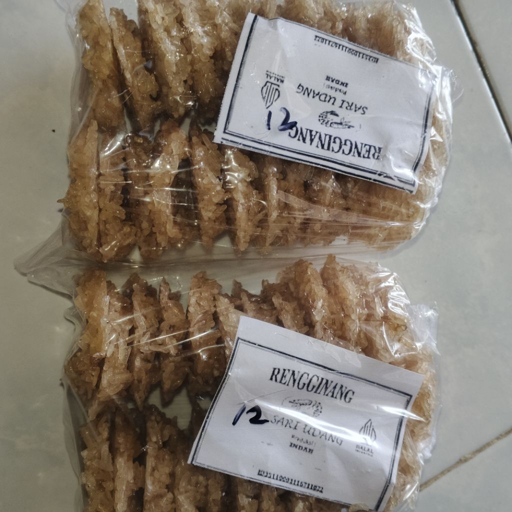 

rengginang sari udang rasa original bawang