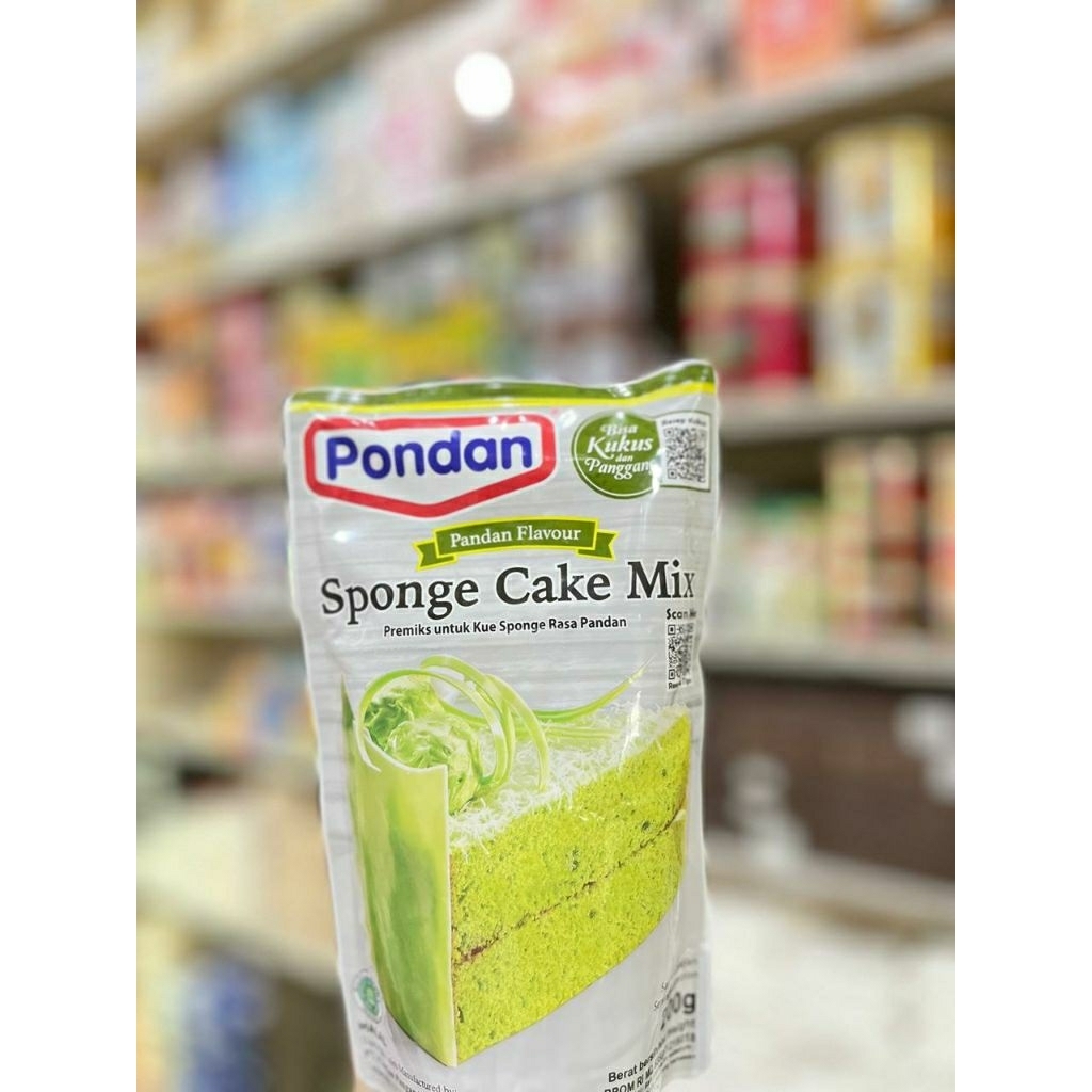 

Pondan Sponge Cake Mix pandan / Pandan / Sponge Cake Rasa pandan / Tepung Kue Rasa Pandan 200gr