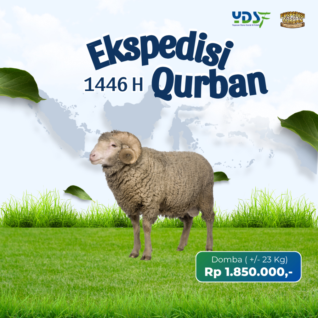 

Ekspedisi Qurban Domba (+/- 23 Kg)