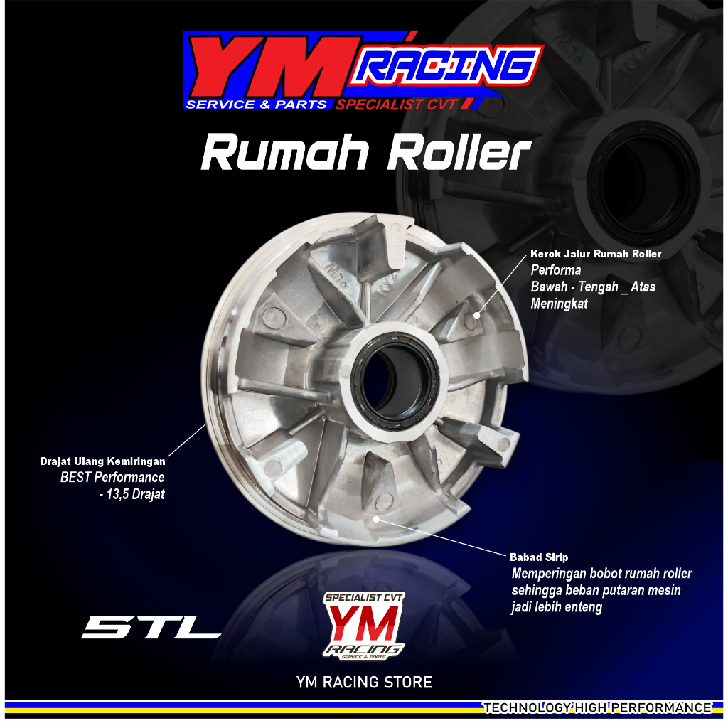 RUMAH ROLLER MIO BUBUTAN ( SPORTY / SMILE ) RUMAH ROLLER MIO SOUL RACING [ RUMAH ROLLER NOUVO CUSTOM