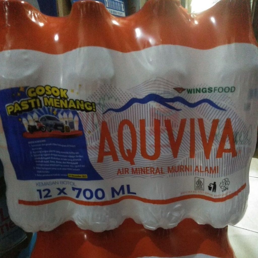 

Air Mineral AQUVIVA 700 ml x 12 botol