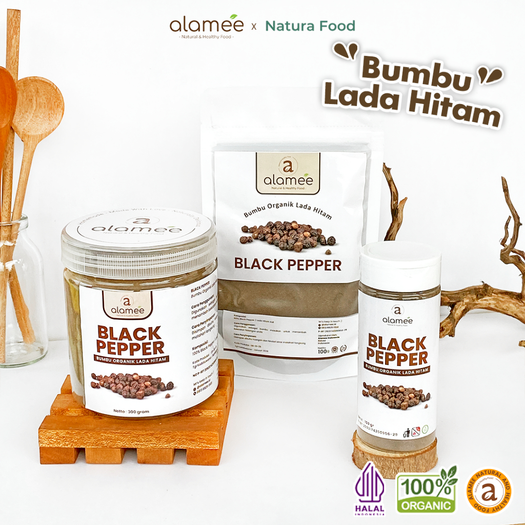 

ALAMEE Blackpepper Powder Lada Hitam Bubuk Black Pepper Bumbu Dapur Instan Organik