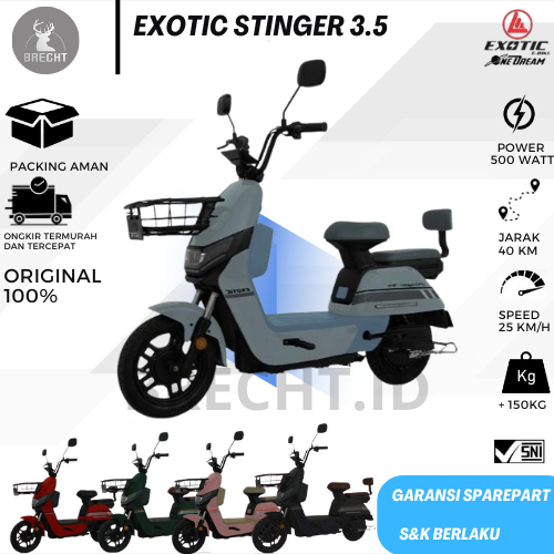 Sepeda Listrik EXOTIC STINGER 3.5 BY PACIFIC 500 Watt E Bike