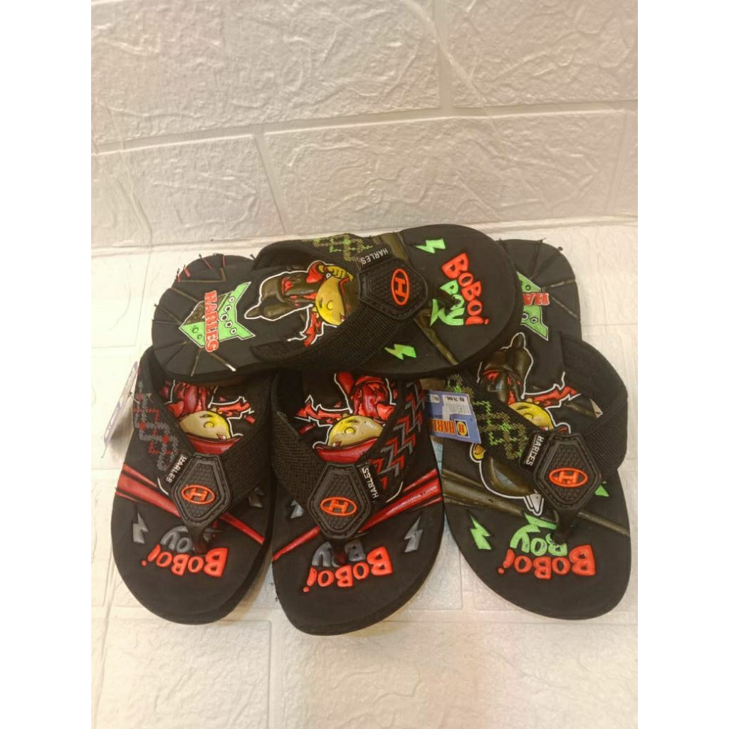 termurah sendal anak anak cowok kekinian bergambar karakter ukuran 23-32 merek harles Sandal Fashion