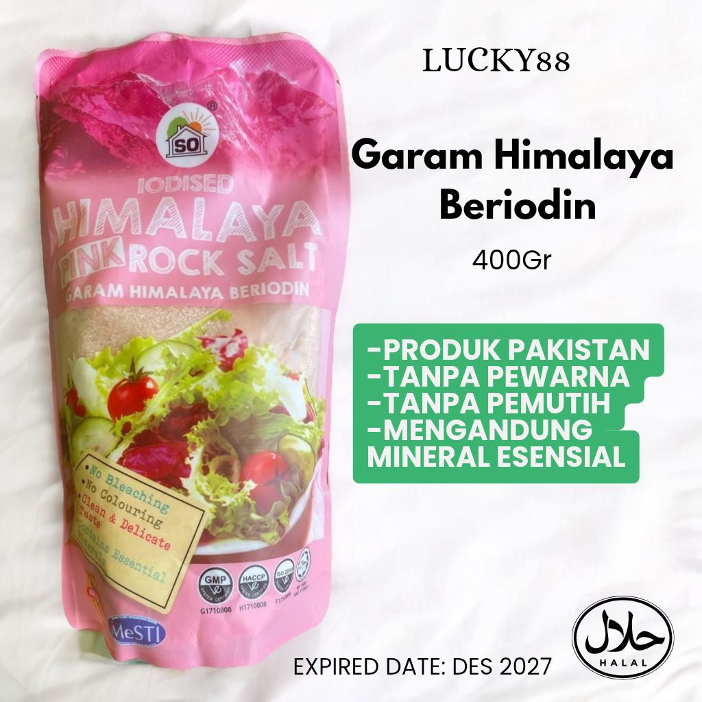 

Garam Himalaya pakistan beriodin 400gr garam kesehatan MPASI Bayi