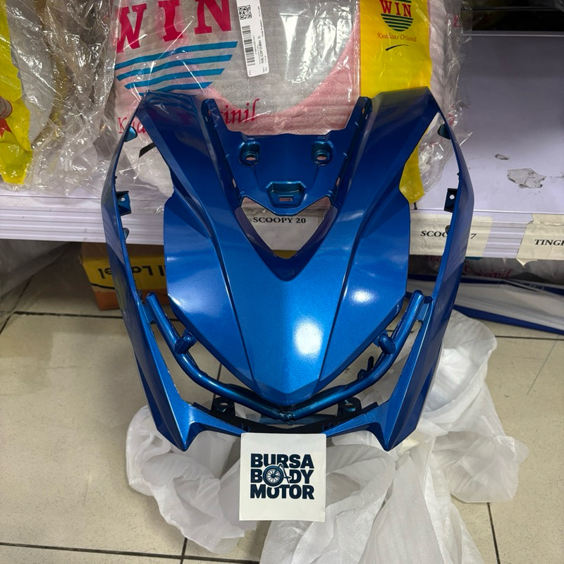 PANEL TAMENG DEPAN BEAT DELUXE 2020 2021 2022 BIRU
