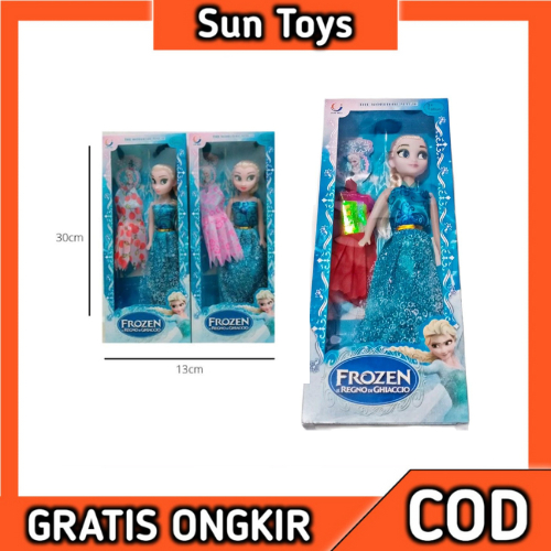 Mainan Anak Sweet Fashion Elsa PS 288-03 Boneka Frozen Set Lengkap Free Baju Boneka