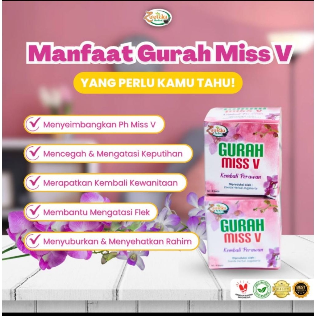 PAKET RESELLER 10 PCS GURAH MISS V MANJAKANI ZEEIDA HERBAL ORIGINAL