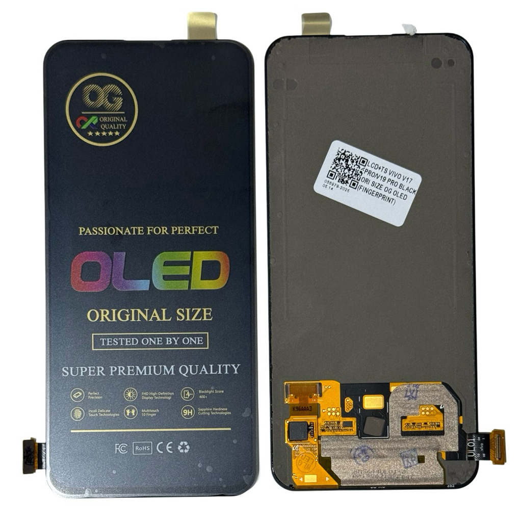 lcd touchscreen vivo V17 pro/V19 pro original oled fingerprint on cek variasi