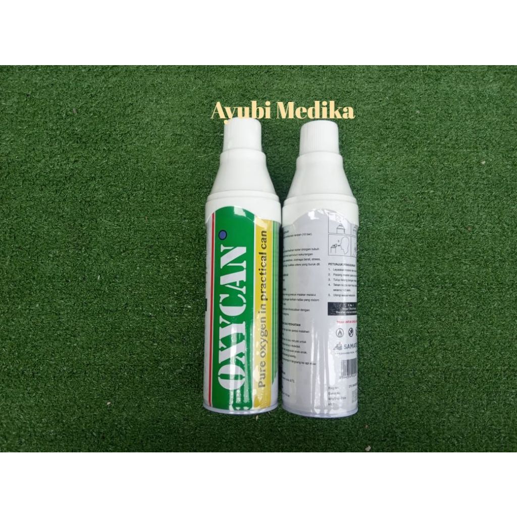 Oxycan Green Oksigen Portable Oksigen Tabung Kaleng 500cc Samator Group
