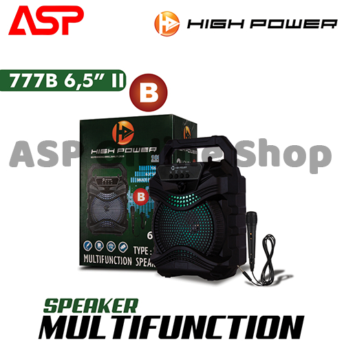 HIGH POWER 777B Speaker Portable Meeting Wireless Bluetooth 6,5 inch