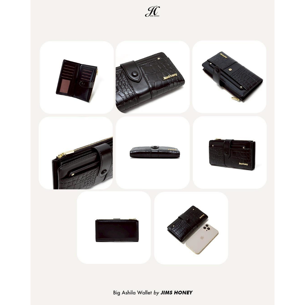 JIMS HONEY FOREVER BIG ASHILA WALLET Dompet Lipat Panjang Wanita Cewek Fashion Jimshoney Casual Terbaru