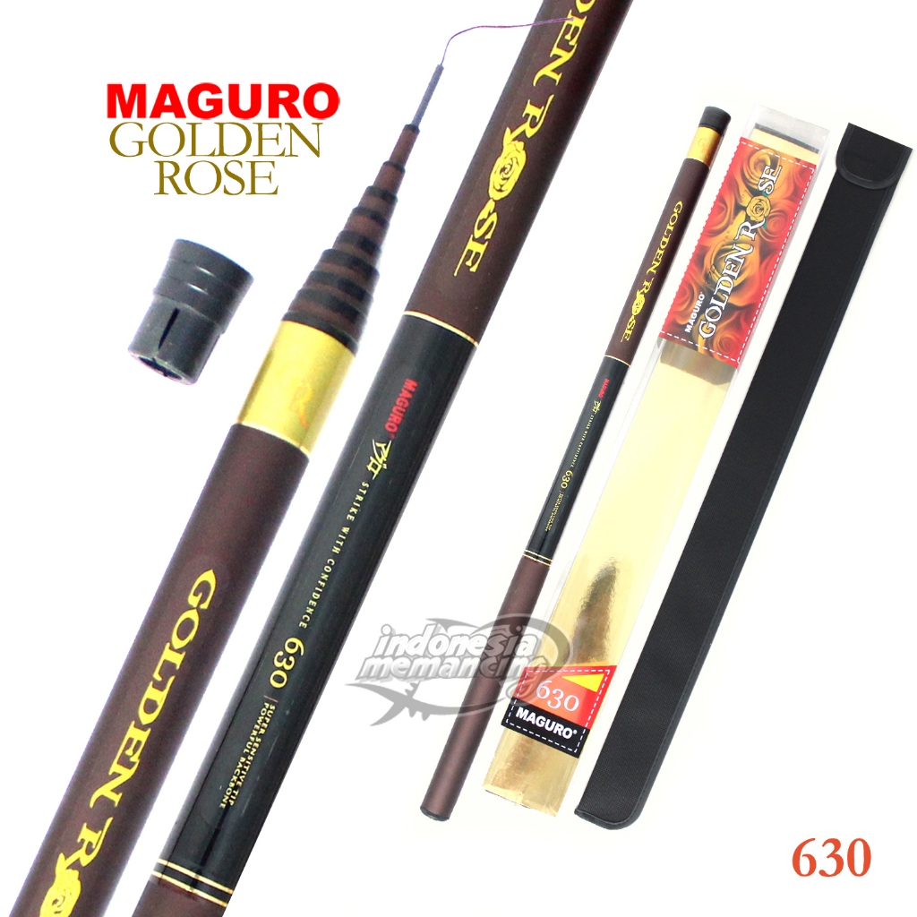 Joran Tegek Maguro Golden Rose Zoom Pole Labuan Pancing