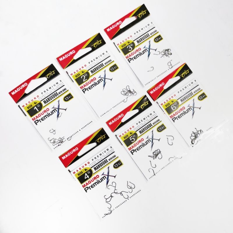 Maguro Mata Kail Pancing Maguro Premium X Marusode Berlubang Size 0.5-12 dengan Ring