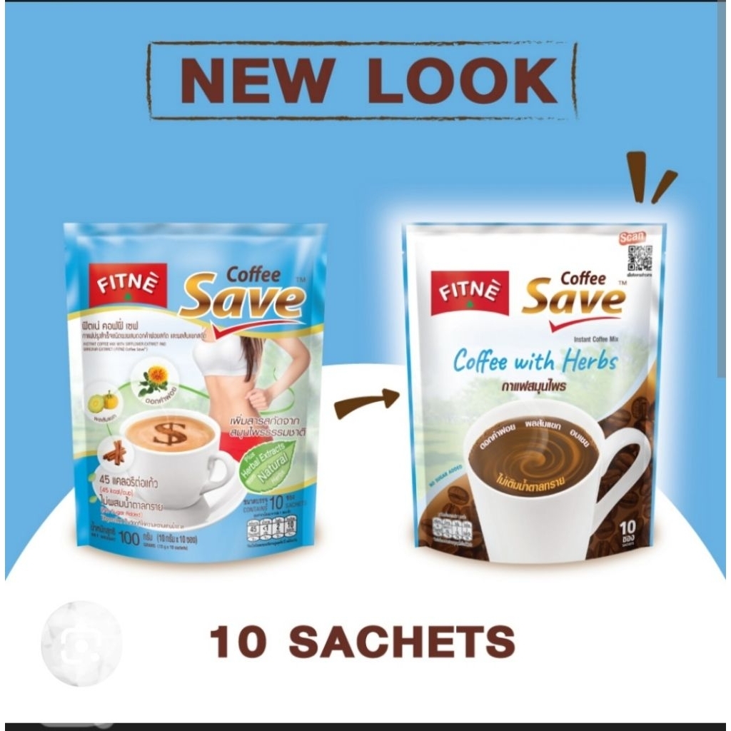 FITNE coffee SLIMMING SAVE with Herbs isi 10 sachet Ready Stock 