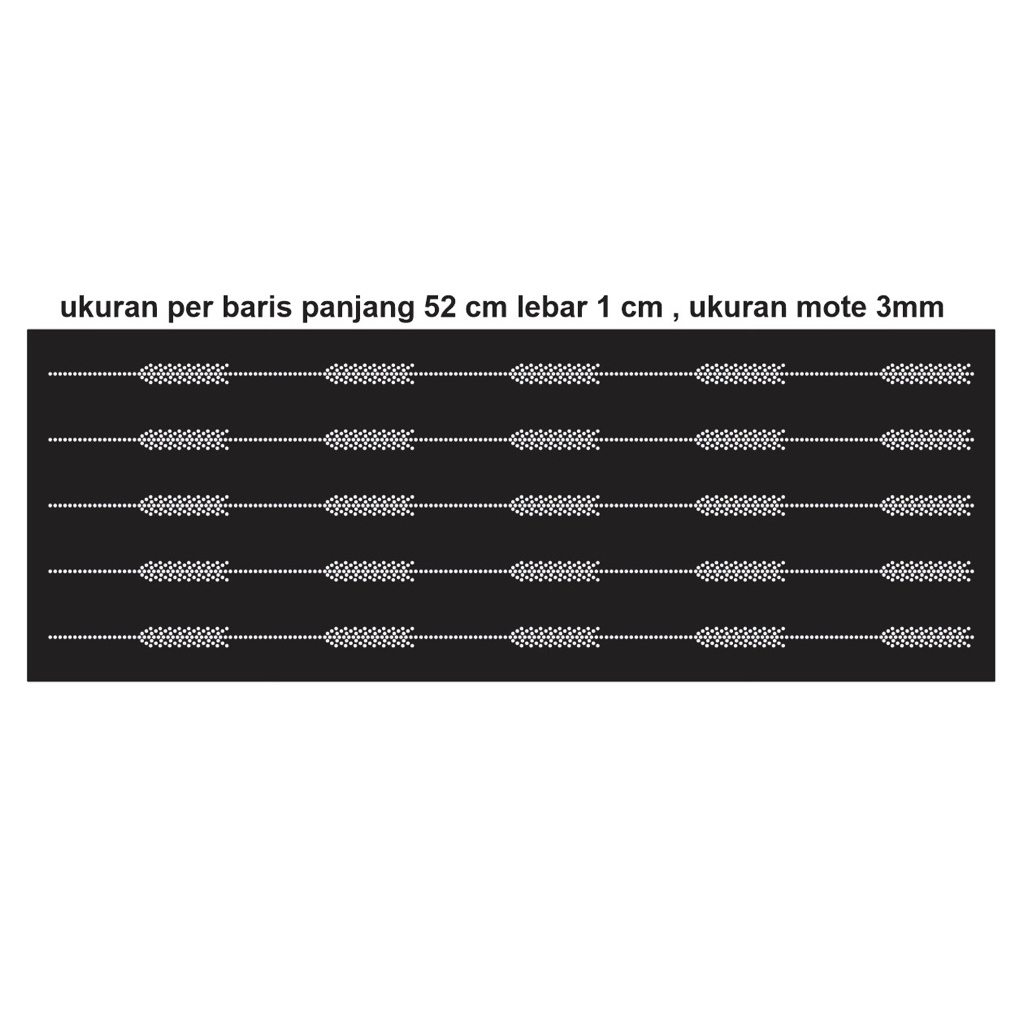 PAYET PRESS MOTE GOSOK SWAROVSKI UNTUK ABAYA