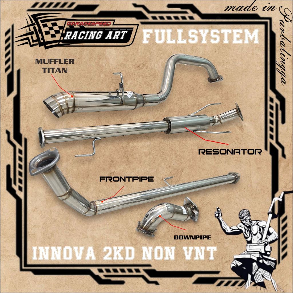 knalpot full system innova 2kd