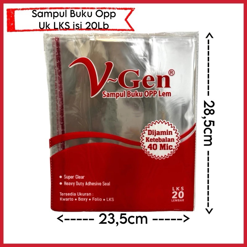 

SAMPUL BUKU PLASTIK OPP LEM 1 PAK ISI 20 LEMBAR