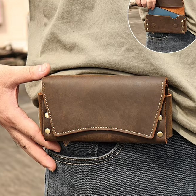 Tas Pinggang Ponsel Kantong - Tas Sabuk Tas Dompet Pria