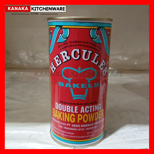 

BAKING POWDER HERCULES KALENG 110 GRAM / 450GR / PENGEMBANG ADONAN KUE / PENGEMBANG KUE