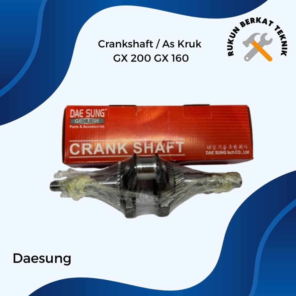 Crankshaft Askruk GX 160 GX 200 Daesung
