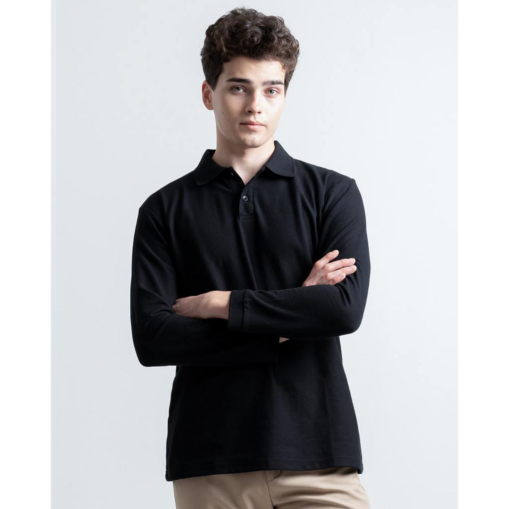 HSRM - Hubner Polo Shirt Long Sleeve Black