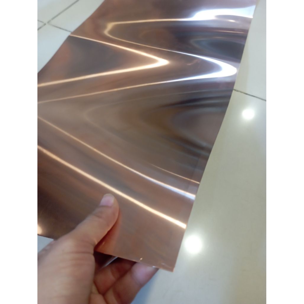 Plat Tembaga Murni Tebal 0,5mm x 150mm x 1200mm Tembaga Murni