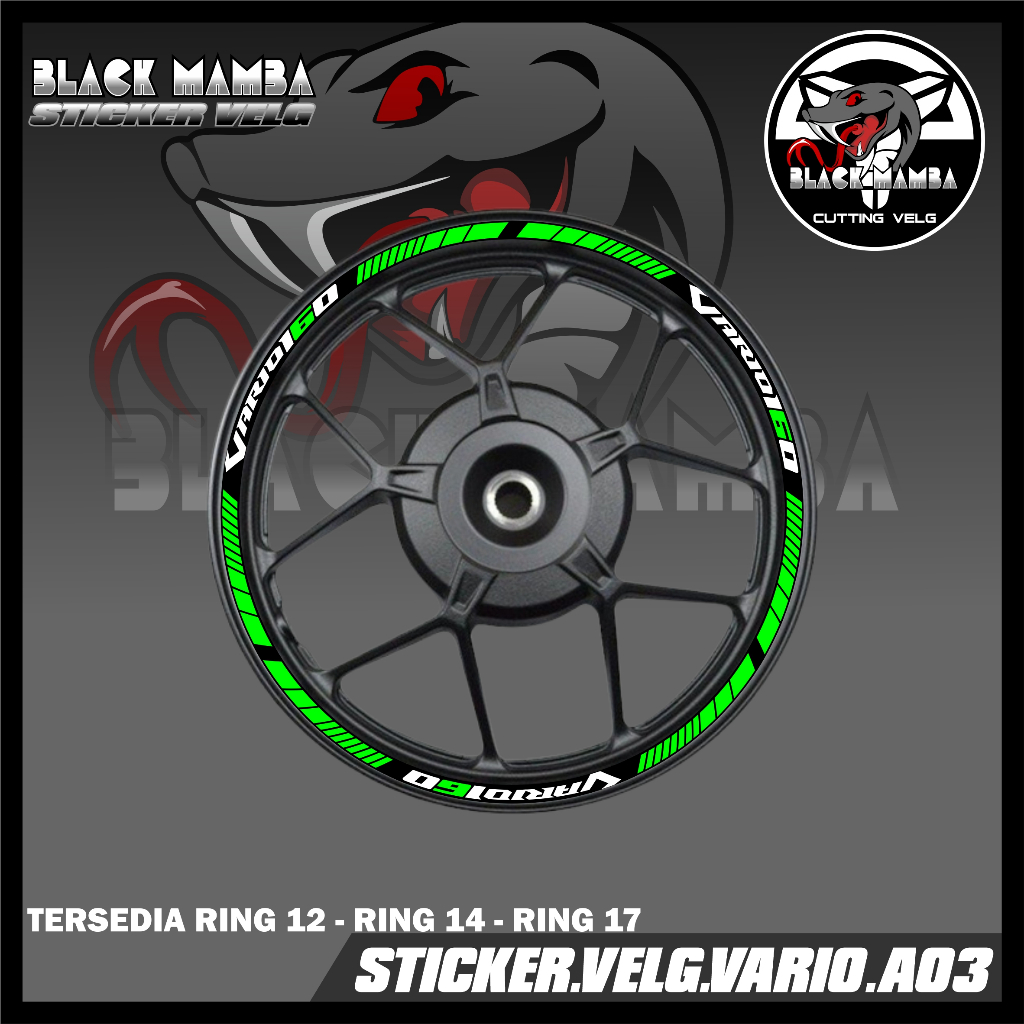 STICKER VELG VARIO- STIKER LIS LIST VARIASI VELG BAN/VELG VARIO A03