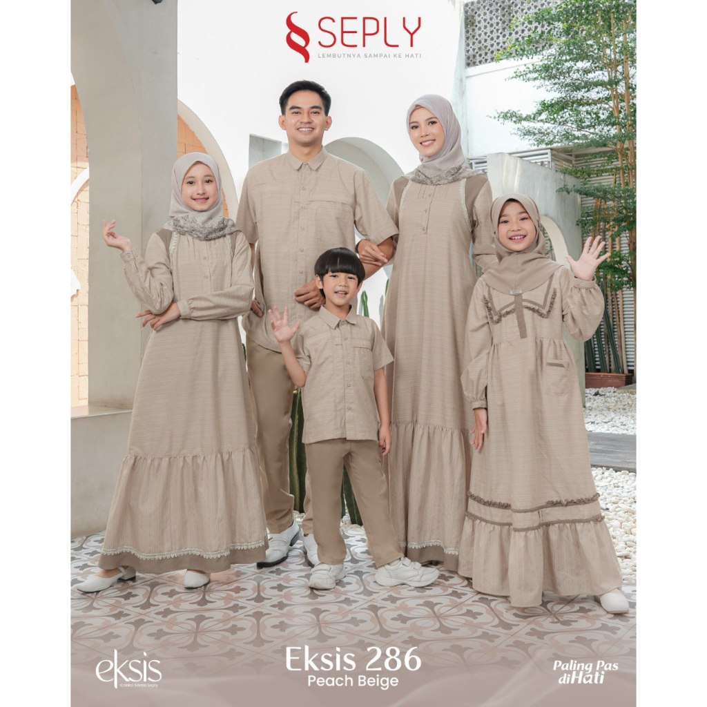Seply Sarimbit Terbaru 2025 Sarimbit Eksis 286 Peach Beige Sarimbit Seply Sarimbit Eksis