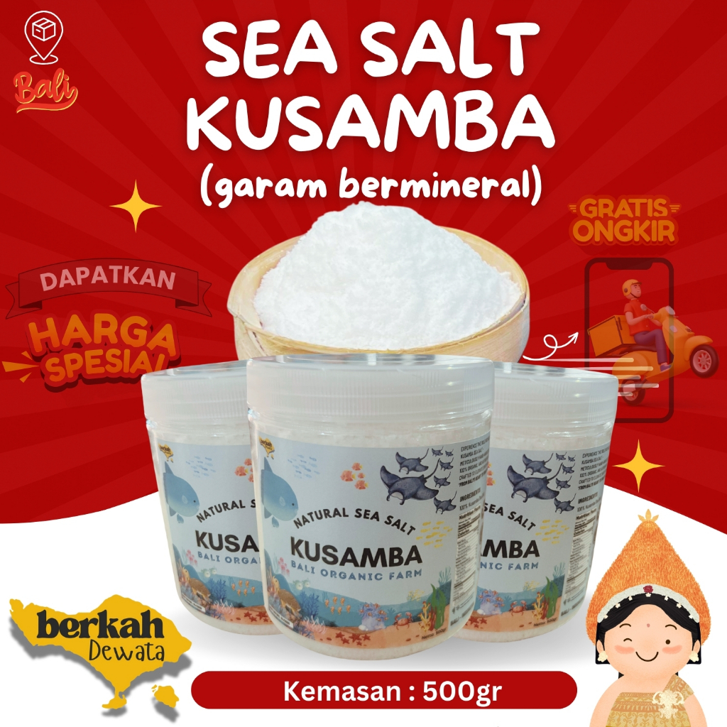 

Garam Laut Kusamba Bali (Kusamba Sea Salt) Asli Bali Oleh Oleh Khas Bali 500gr