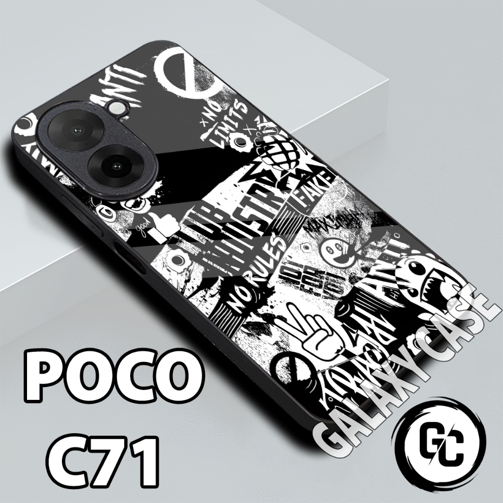 Softcase glossy POCO C71/Case POCO C71 Cowok/case POCO C71 glitter/casing POCO C71/case hp POCO C71
