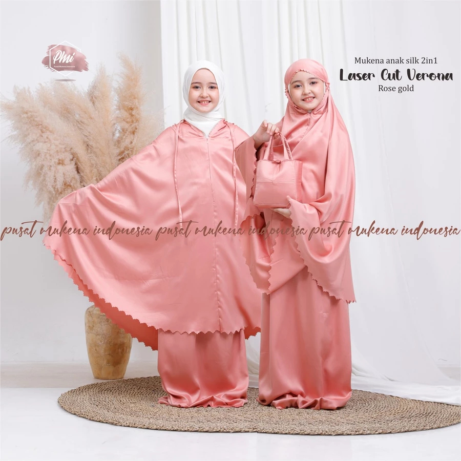Mukena Anak 2in1 Laser Cut Verona