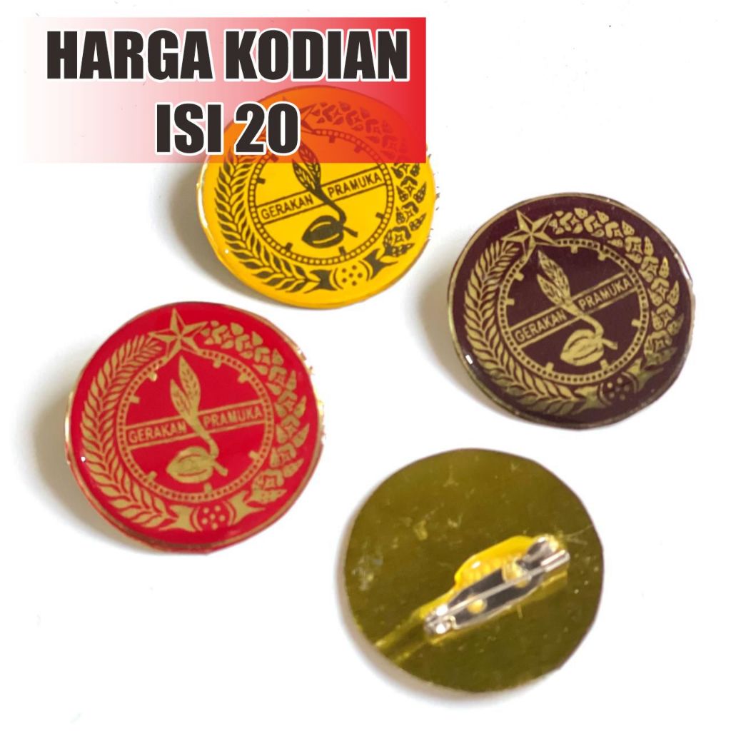 

Tatop Pramuka Putri ( KODIAN ISI 20 ) TANDA TOPI Boni Emblem Pramuka Putri Fiberglass