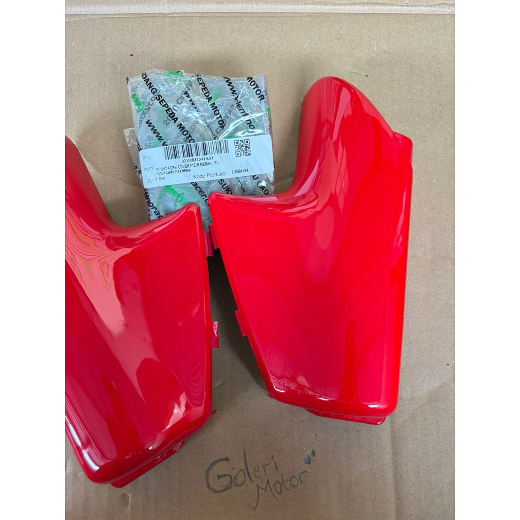 front fork cover fizr merah biru  hitam pu tutup fork depan fizr merah tutup porok depan fizr merah