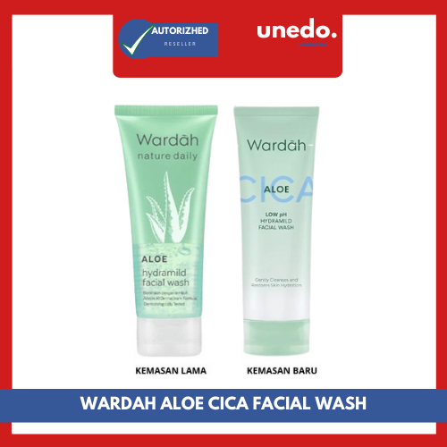 Wardah Sabun Cuci Muka Wardah Low pH Hydramild dengan Ekstrak Aloe Vera & Centella Asiatica, Panthen