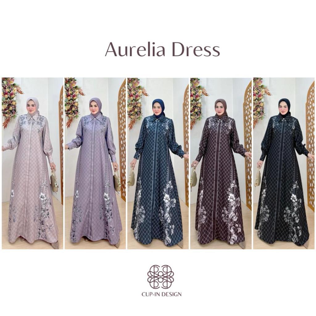 LuxuryFashion READY GAMIS DRESS WANITA AURELIA BY CUP-IN DESIGN BEST SELLER