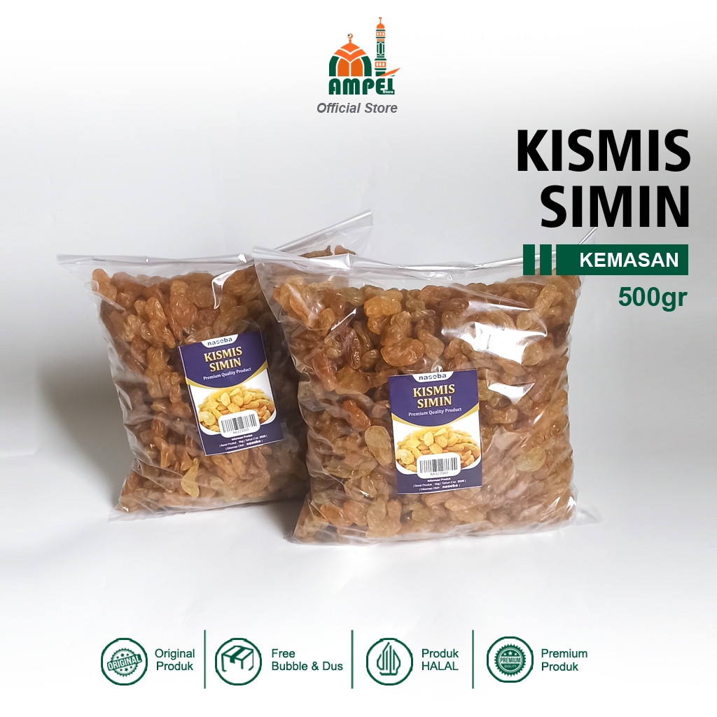 

Kismis Simin Asam Manis 500 gram Kismis Arab Cemilan Enak dan Murah Oleh Oleh Haji dan Umroh