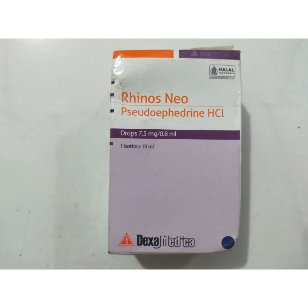 Rhinos Neo Pseudoephedrine HCL REJECT KEMASAN