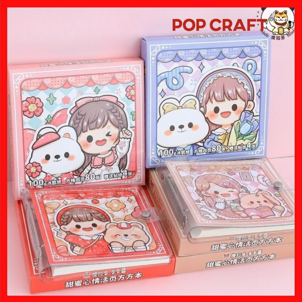 

PC Buku Binder Diary Dodogirl Fashion isi 80 Lembar Free 4 Stiker Binder Note Lucu Karakter TLD95