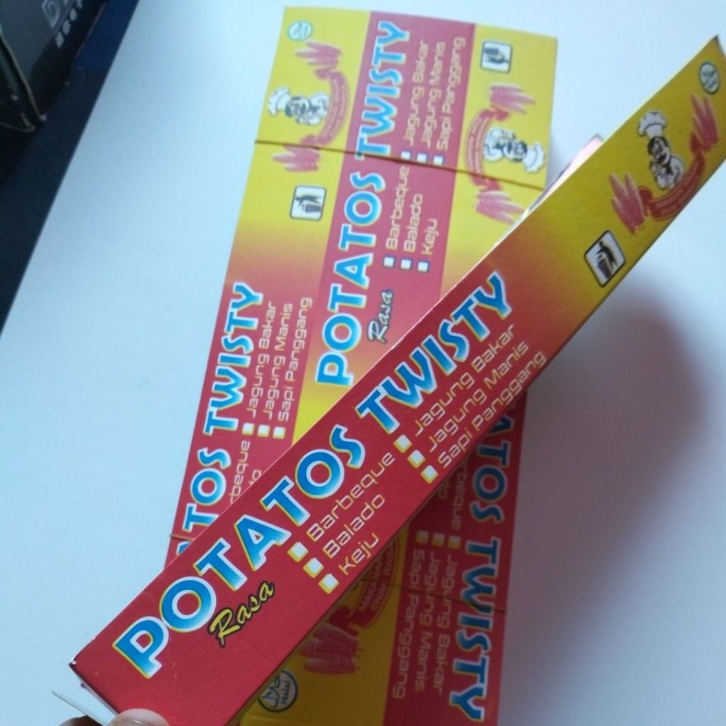 

Kemasan potatos Twisty / kotak Kentang Spiral / kertas kentang goreng ulir