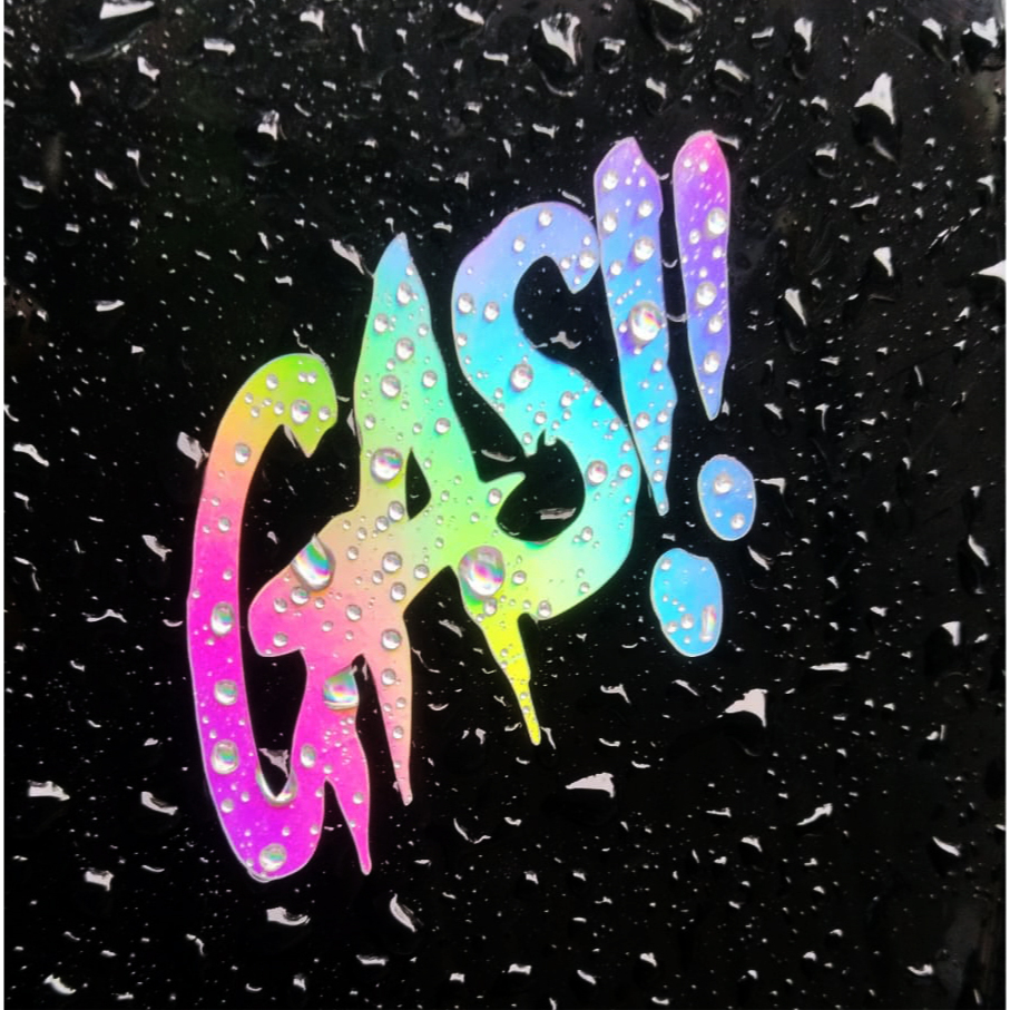 

GASS!! hologram stiker cutting