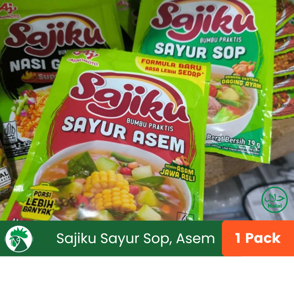 

Sajiku Bumbu Sayur Sop Sayur Asem 19gr | Bumbu Masak Ajinomoto