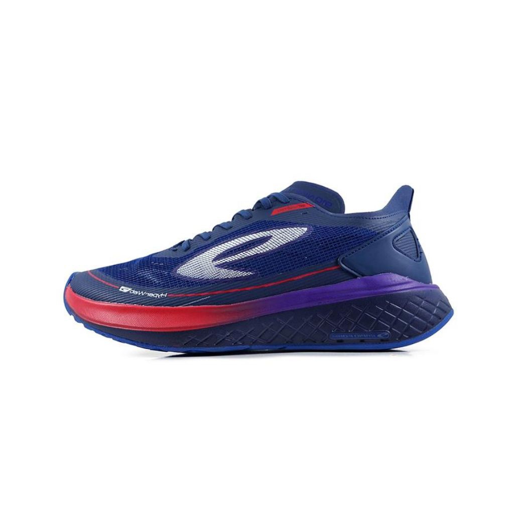 Sepatu Lari Nineten Kenzo Run Biru Tua Merah Ungu Original