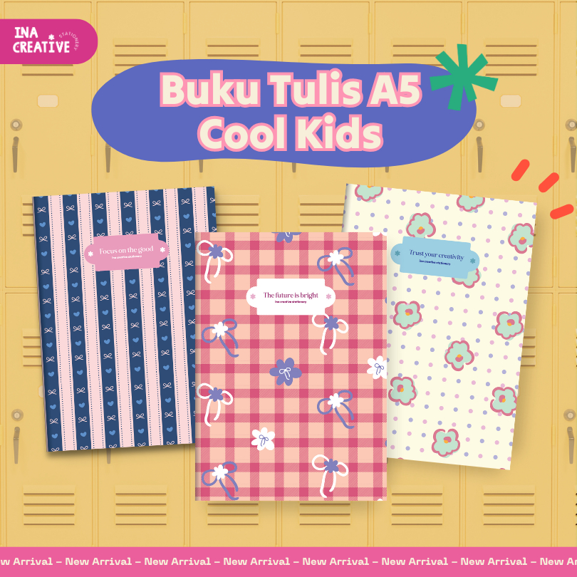 

Buku Tulis A5 Cool Kids Coquette Series Ina Creative | Spiral Notebook | Diary Book | Journal Book | Note|Buku Catatan Ring | Notebook Ring motif Aesthetic | Buku Sekolah | Souvenir Notebook