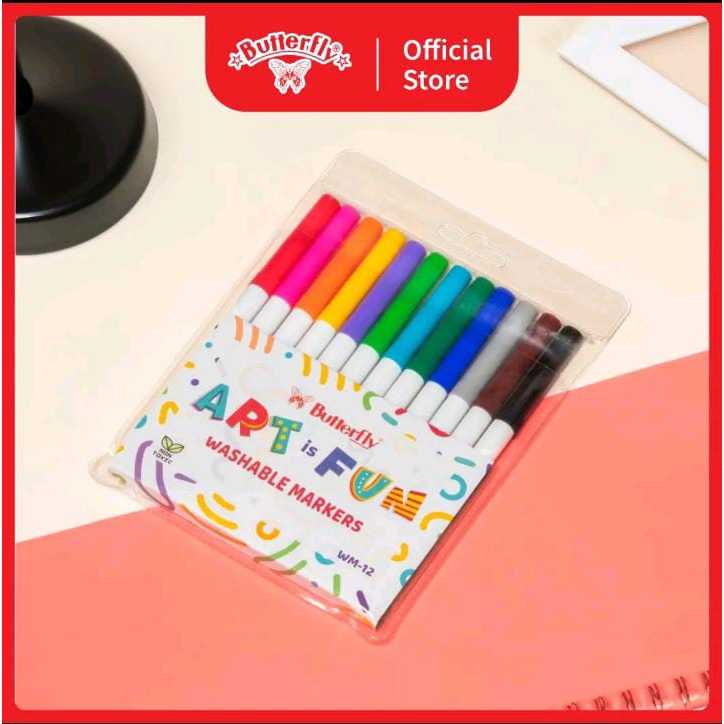 

NEW PRODUCT BUTTERFLY WASHABLE MARKER ( ART IN FUN ) JAVABSJSG