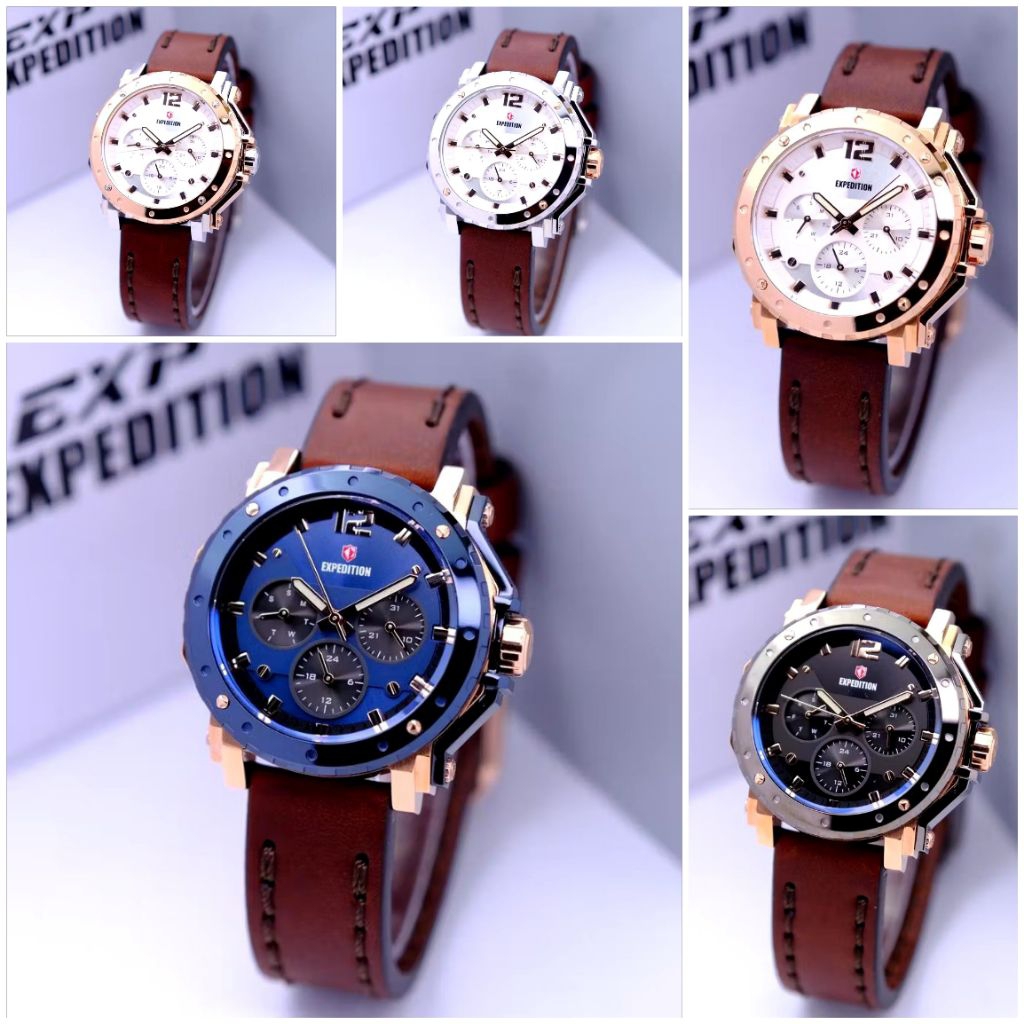 E6402 Jam Tangan Wanita Expedition 6402 Original Kulit